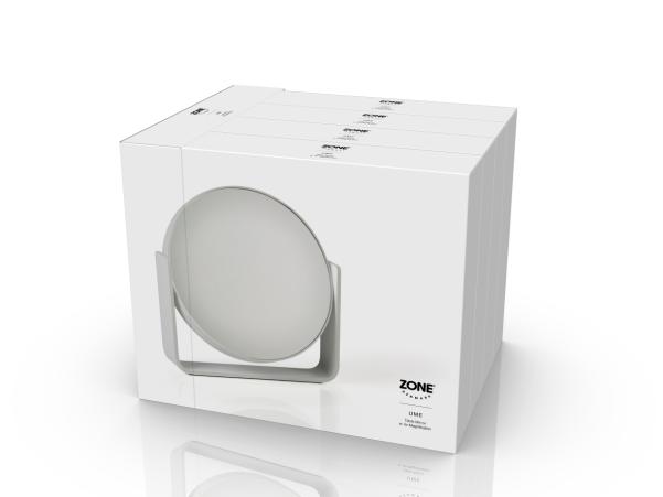 BITZ Zone Denmark Ume Table Mirror Dia 19 X 19 5 Cm Soft Grey