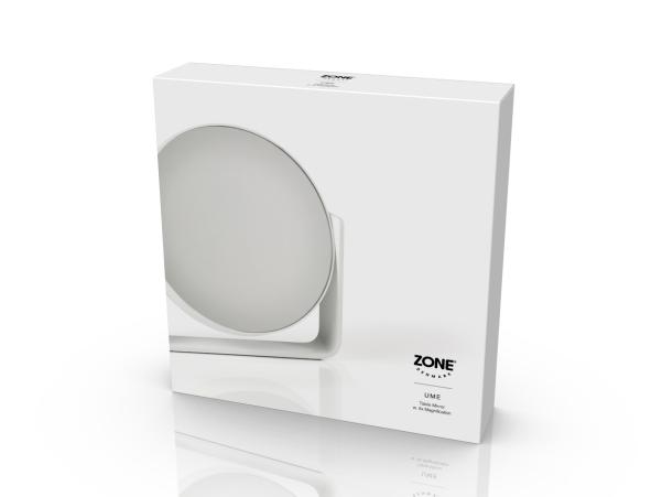 BITZ Zone Denmark Ume Table Mirror Dia 19 X 19 5 Cm White