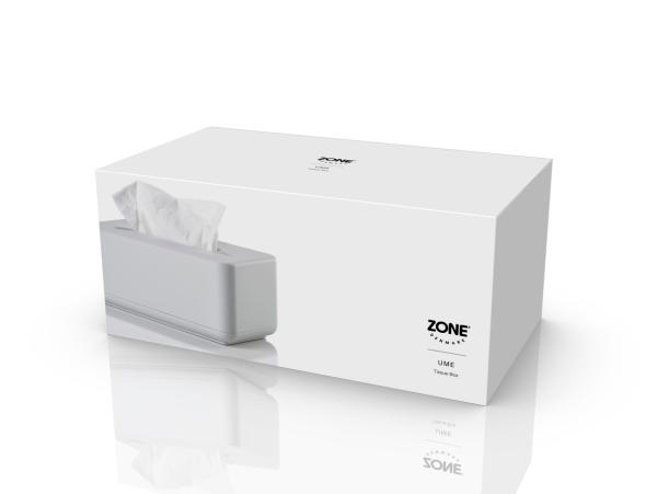 BITZ Zone Denmark Ume Tissue Box 25 6 X 14 X 10 7 Cm Soft Grey