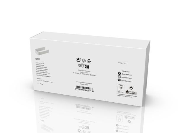 BITZ Zone Denmark Ume Toiletroll Holder 16 4 X 7 6 X 4 Cm White