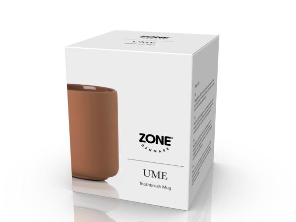 BITZ Zone Denmark Ume Toothbrush Mug Dia. 8.3 X 10.3 Cm Terracotta