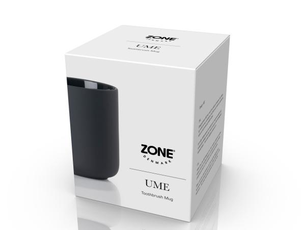 BITZ Zone Denmark Ume Toothbrush Mug Dia. 8 3 X 10 3 Cm Black