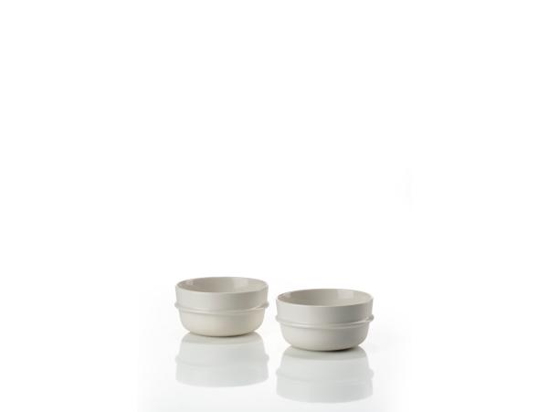 BITZ Zone Inu Bowl Dia. 12 X 6.2 Cm 0.4 Liter 2 Pcs. Offwhite
