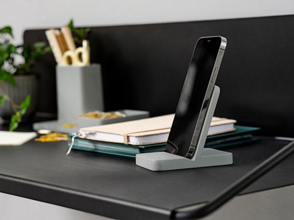 BITZ Zone Mobile Phone Holder 10 X 7 X 8.9 Cm Pebble Grey
