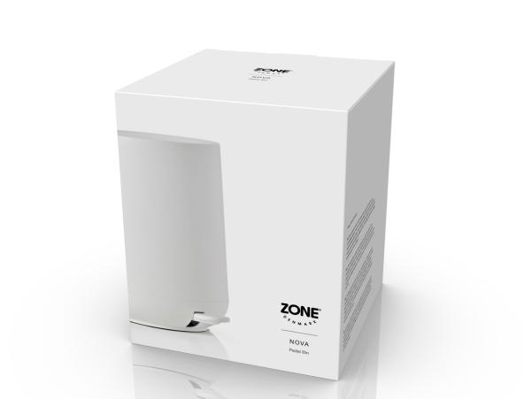 BITZ Zone Nova Pedal Bin Dia. 20 5 X 23 5 Cm 3 Liter White