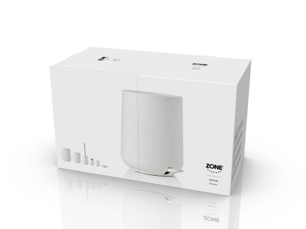 BITZ Zone Nova Pedal Bin Dia. 20 5 X 23 5 Cm 3 Liter White