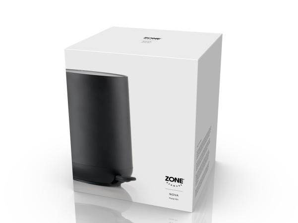 BITZ Zone Nova Pedal Bin Dia. 23 X 29 Cm 5 Liter Black