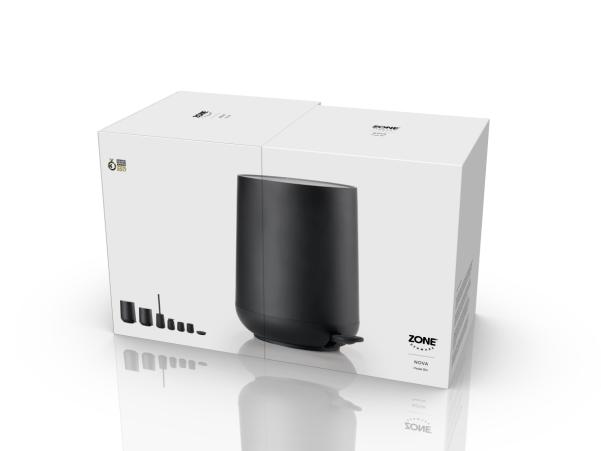 BITZ Zone Nova Pedal Bin Dia. 23 X 29 Cm 5 Liter Black