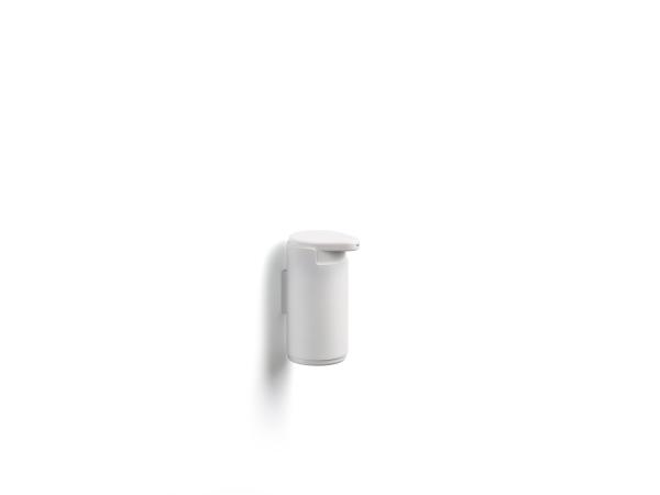 BITZ Zone Rim Soap dispenser for wall Dia 8.5 x 14.4 cm White
