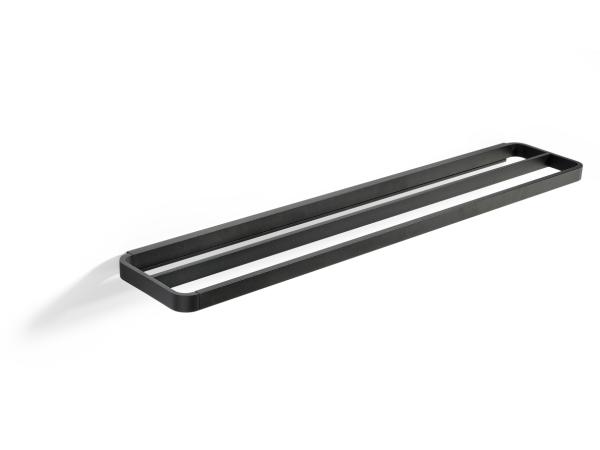 BITZ Zone Rim Towel rail double 70 x 12.5 x 2.5 cm Black