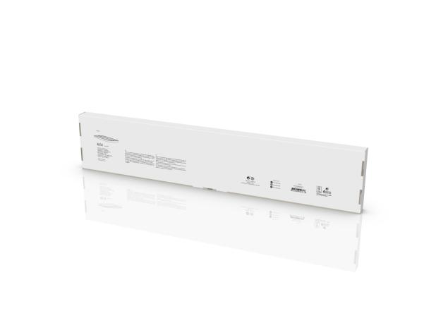 BITZ Zone Rim Towel Rail Double 70 X 12.5 X 2.5 Cm White