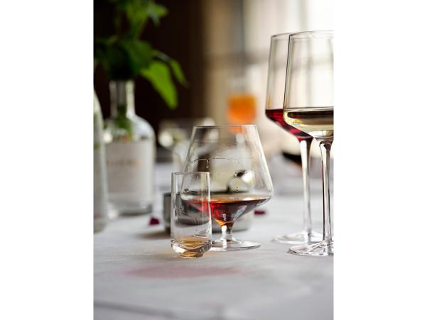 BITZ Zone Rocks Cognac Glass Dia 10.4 X 12.5 Cm 45 Cl 2 Pcs Clear