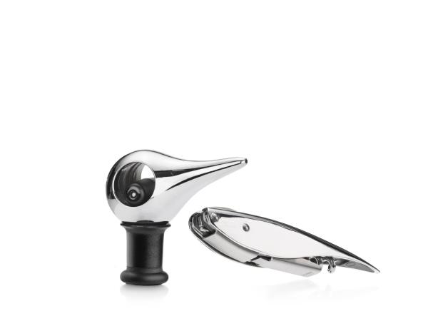BITZ Zone Rocks Corkscrew and wine stopper High Gloss