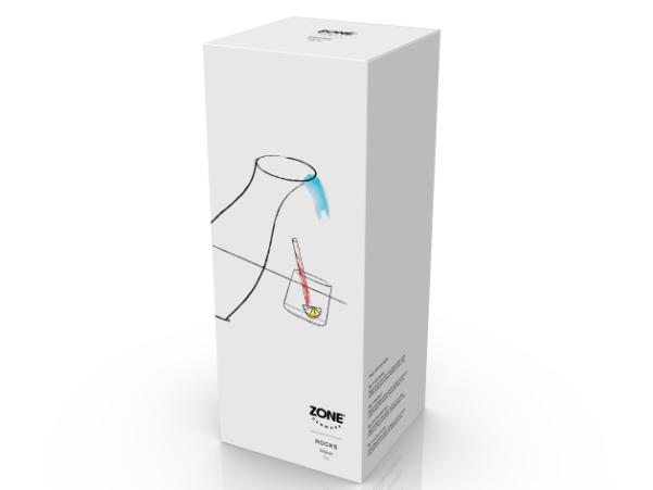 BITZ Zone Rocks Jug Dia. 10 X 26.3 Cm 1 Liter Polished Steel