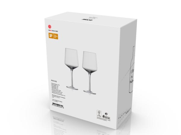BITZ Zone Rocks Red Wine Glass Dia 8 65 X 22 Cm 40 Cl 2 Pcs