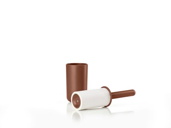 BITZ Zone Singles Lint Roller Incl 1 Roll 6 5 X 6 5 X 22 Cm Cocoa Brown