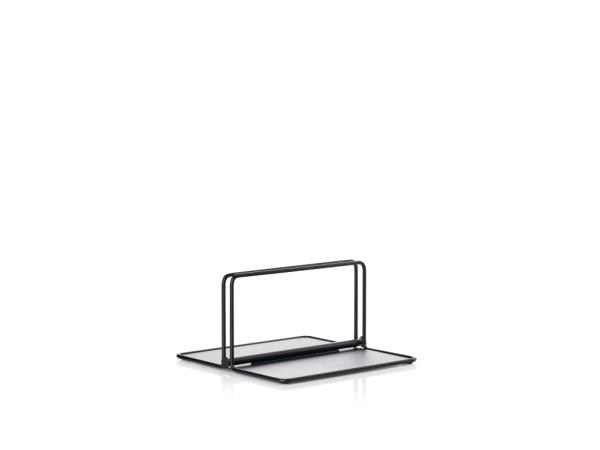 BITZ Zone Singles Napkin holder 22.5 x 22.5 x 11.3 cm Black