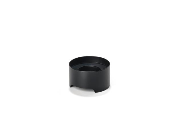 BITZ Zone Singles Tealight Holder Dia 7.5 X 4.2 Cm Black