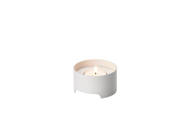 BITZ Zone Singles Tealight Holder Dia 7.5 X 4.2 Cm Warm Grey