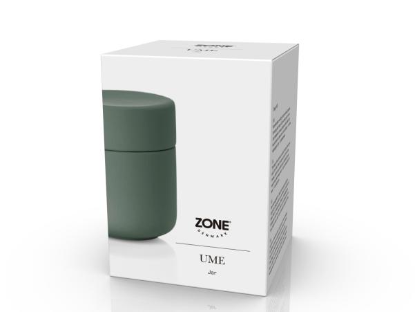 BITZ Zone Ume Jar With Lid Dia 8 3 X 10 3 Cm Olive Green