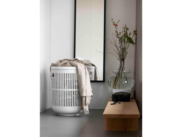 BITZ Zone Ume Laundry Basket Dia 40 X 54 Cm Eucalyptus
