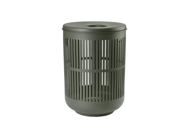 BITZ Zone Ume Laundry Basket Dia 40 x 54 cm Olive green