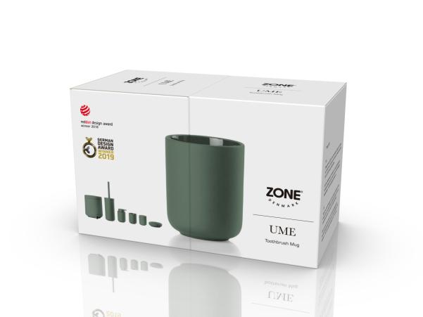 BITZ Zone Ume Toothbrush Mug Dia 8 3 X 10 3 Cm Olive Green