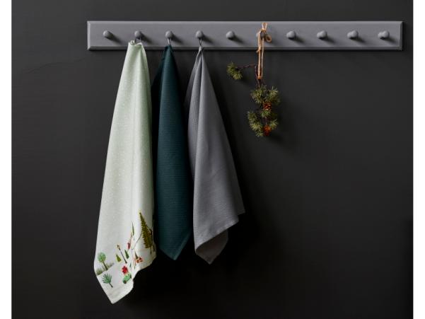 BITZ Bastian Tekstiler Diamond Tea Towel 70 X 50 Cm Forest Green