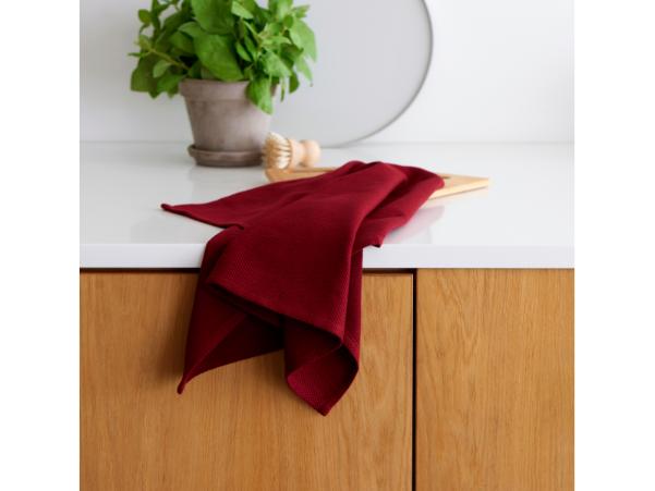 BITZ Bastian Tekstiler Diamond Tea Towel 70 X 50 Cm Rumba Red