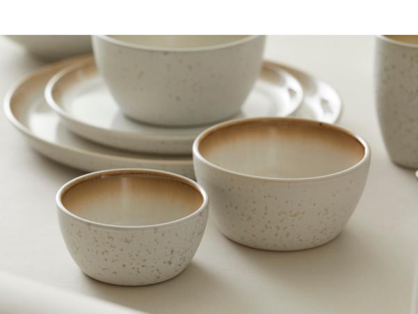 BITZ BITZ Bowl Dia. 14 X 7 Cm Cream/cream