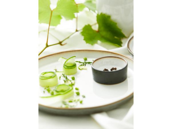 BITZ BITZ Gastro Plate Dia. 27 X 2.5 Cm Grey/Cream