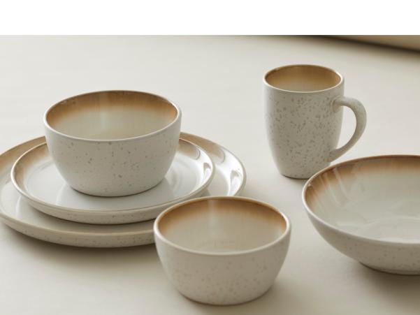 BITZ BITZ Mug Dia. 8 X 10 Cm 30 Cl Cream/cream
