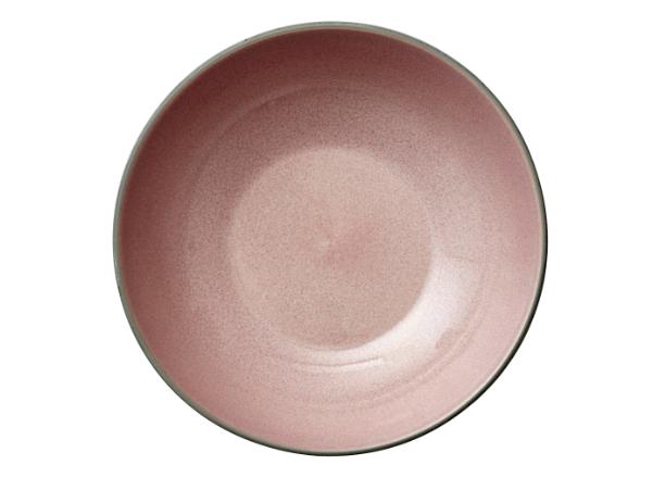 BITZ BITZ Pasta Bowl Dia. 20 X 6 Cm Grey/Light Pink