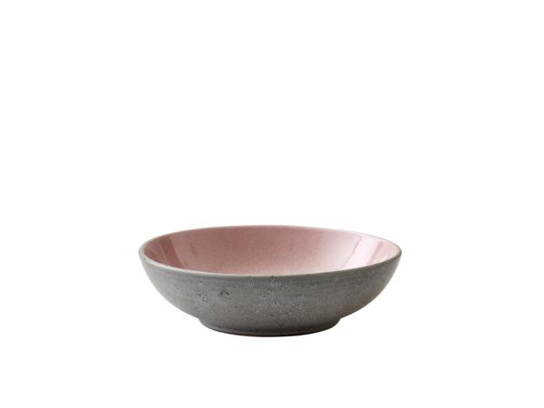 BITZ BITZ Pasta Bowl Dia. 20 X 6 Cm Grey/Light Pink