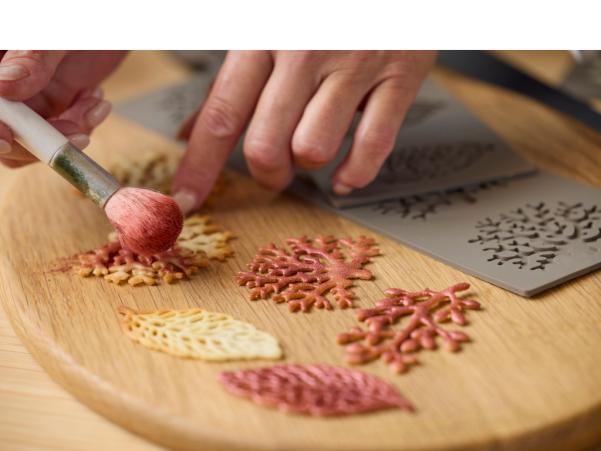 BITZ Blomsterbergs Leaf Tuile Mould Latte