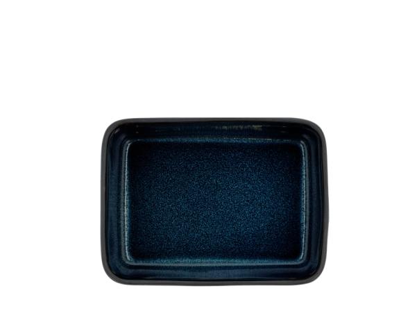 BITZ BITZ Dish Rectangular 19 X 14 X 5.3 Cm Black/Blue