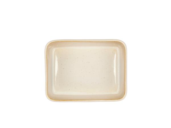 BITZ BITZ Dish Rectangular 19 X 14 X 5.3 Cm Cream/cream