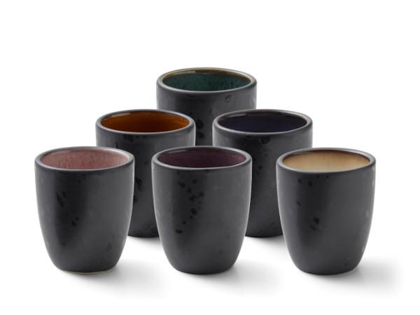 BITZ BITZ Espresso Cup Dia. 5 X 6 Cm 9 Cl 6 Pcs Assorted