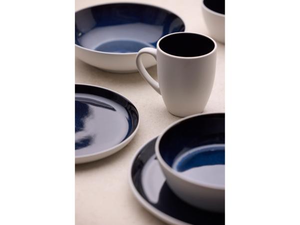 BITZ BITZ Gastro Mug Dia 8 5 X 10 Cm 30 Cl White/Dark Blue