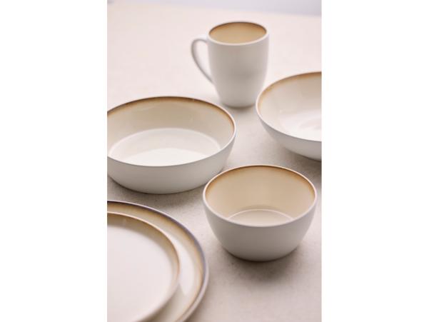 BITZ BITZ Gastro Pasta Bowl Dia 20 X 6 Cm 1000 Ml White/Cream