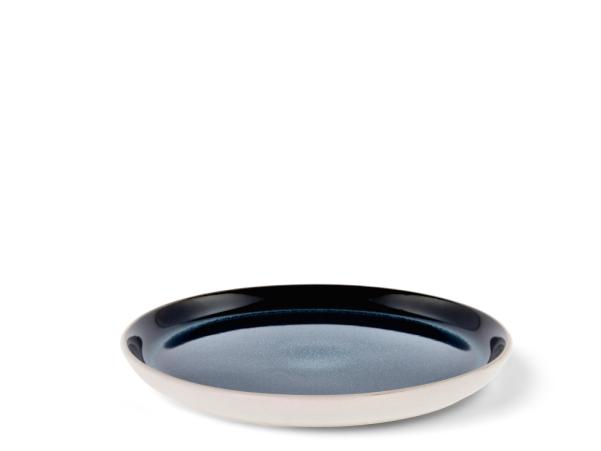 BITZ BITZ Gastro Plate Dia 21 X 2 Cm White/Dark Blue