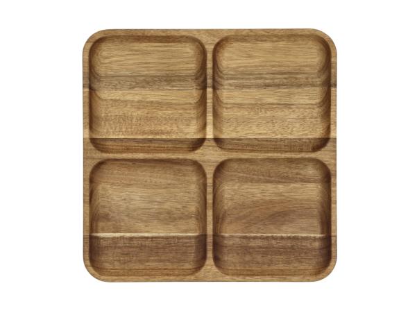 BITZ HOLM Serving Dish 30.5 X 30.5 X 2.5 Cm Acacia