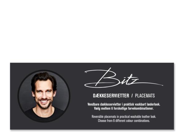 BITZ Inventarskilt til Bitz dækkeservietter
