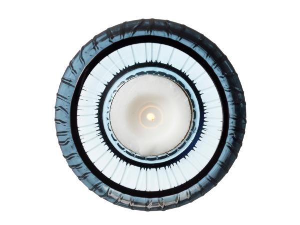 BITZ BITZ Kusintha Tealight Holder 7.5 Cm 2 Pcs Blue