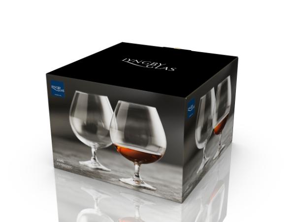 BITZ Lyngby Glas Juvel Cognac Glass 69 Cl 4 Pcs