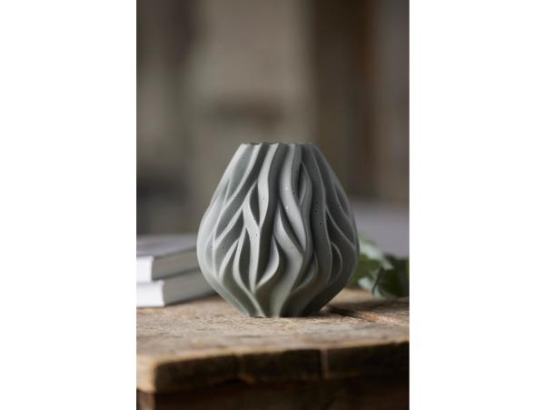BITZ Morsø Flame Vase 19 Cm Grey