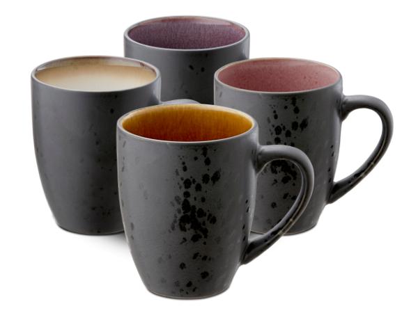 BITZ BITZ Mug Dia. 8 X 10 Cm 30 0 Cl 4 Pcs Black Ass