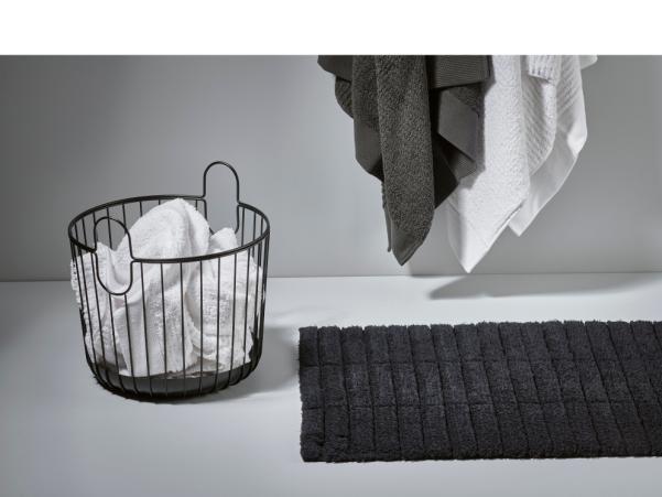 BITZ Zone Denmark Tiles Bath Mat 80 X 50 Cm Black