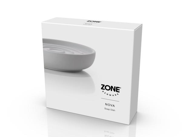 BITZ Zone Nova Soap Dish Soft Grey