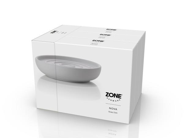 BITZ Zone Nova Soap Dish Soft Grey